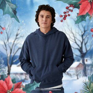 NEW!!! AMERICAN EAGLE BLUE PULLOVER HOODIE - SIZE XL